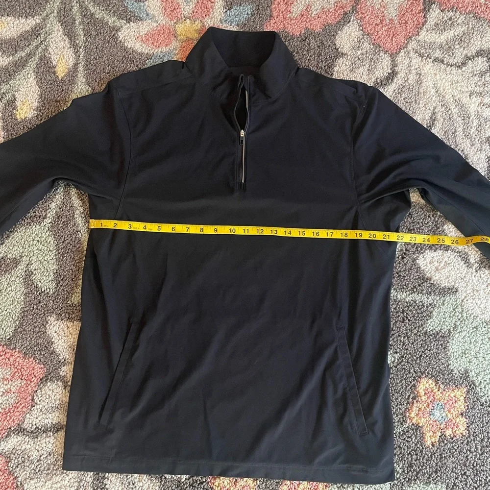 Lululemon Twill Chill 1/2 Zip jacket black size XL